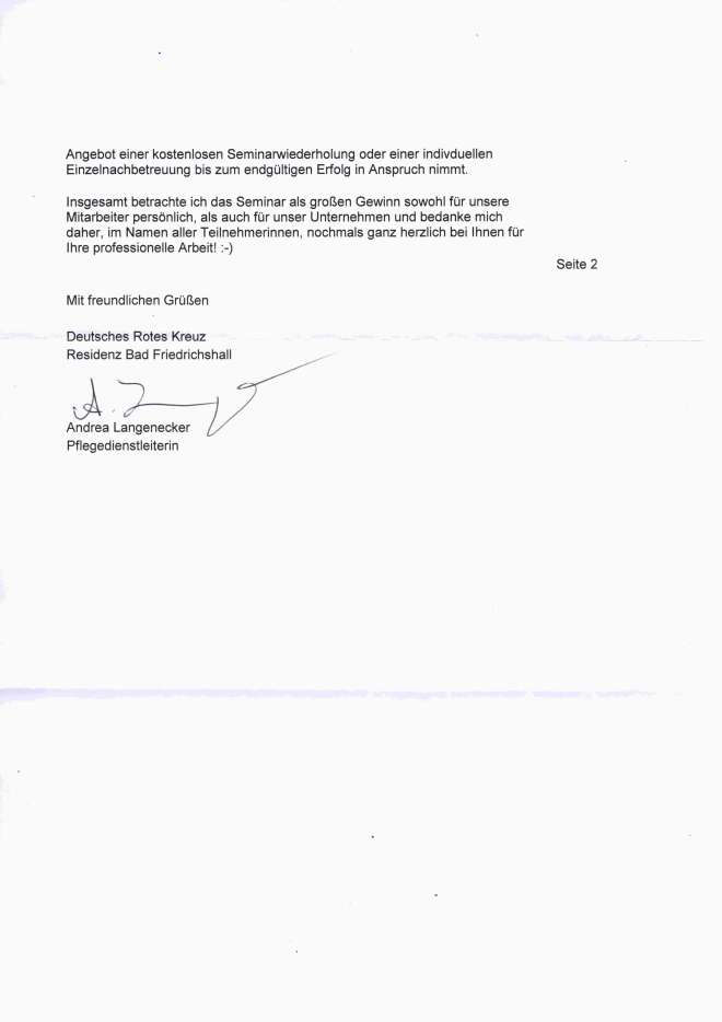 Raucherentwöhnung-Referenzschreiben DRK zwei