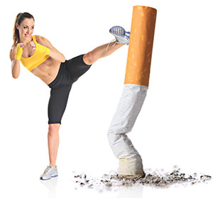 Weg mit den Zigaretten